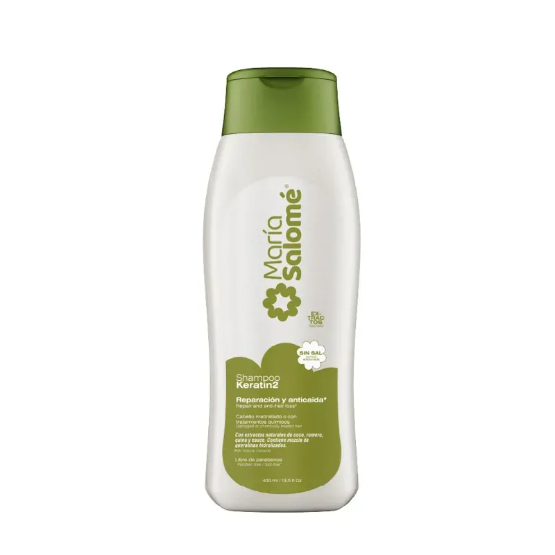 Shampoo Maria Salomé Keratina 2 Sin Sal 400 ml
