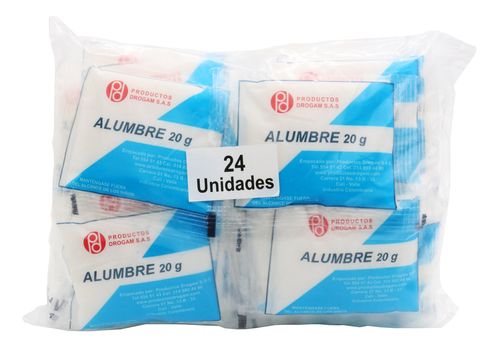 Alumbre Drogam - Paquete X 24 Unidades de 20 g