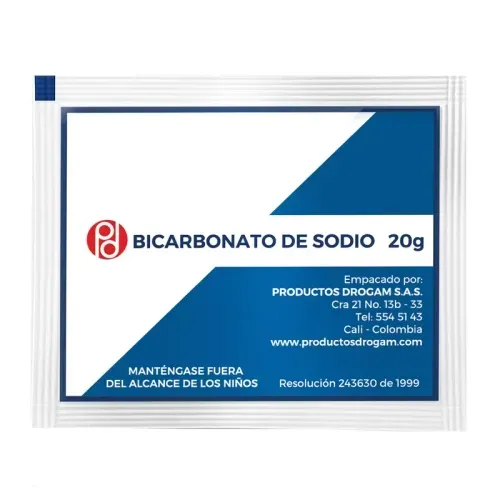 Bicarbonato de Soda Drogam - Paquete X 24 Sobres de 20 g