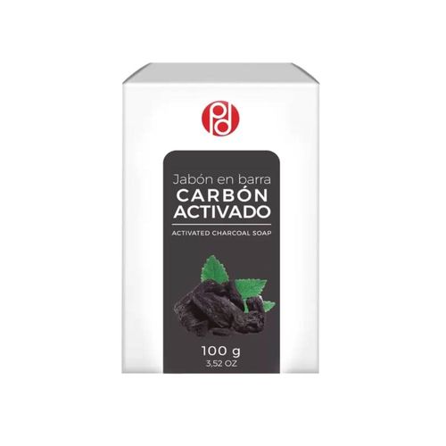 Jabón de Carbón Activado Drogam - Barra por 100 g