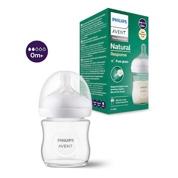 Tetero Avent Natural Response Vidrio 4 oz - Unidad