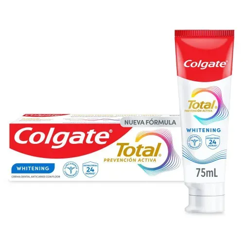 Crema Dental Colgate Total Whitening - Tubo X 75 ml