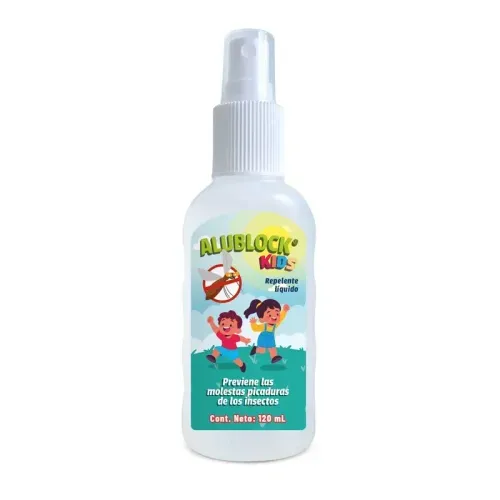 Alublock Repelente Líquido Kids - Frasco X 120 ml