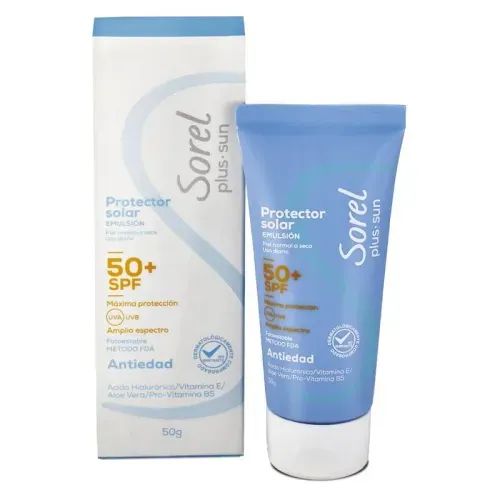 Protector Solar Sorel Plus Emulsión SPF 50 - Tubo X 50 g