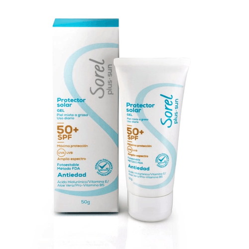 Protector Solar Sorel Plus Gel SPF 50 - Tubo X 50 g
