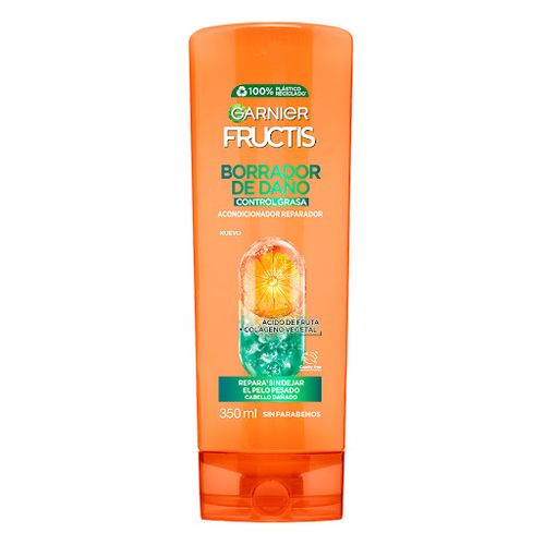 Acondicionador Garnier Fructis Borrador Daño - Frasco X 350 ml