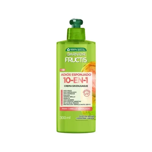 Crema para Peinar Garnier Fructis Adiós Esponjado 10 en 1 - Frasco X 300 ml