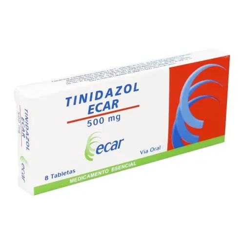 Tinidazol 500 mg Ecar - Caja X 8 Tabletas