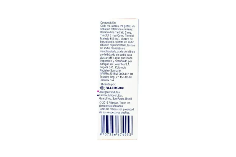 Combigan Solución Oftálmica Gotero 10 ml