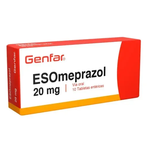 Esomeprazol 20 Mg Caja X 10 Tabletas Genfar