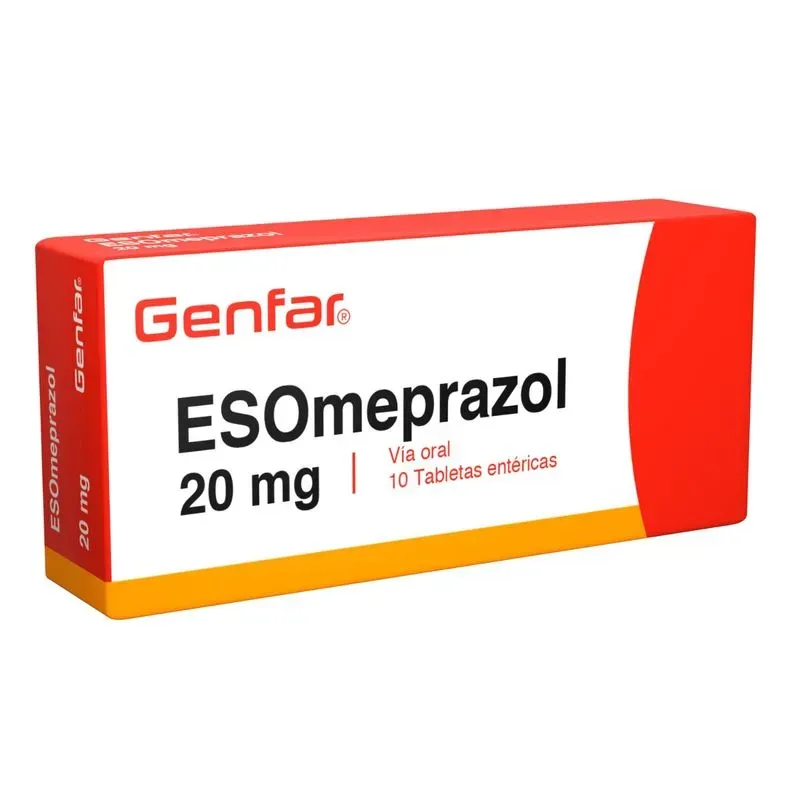 Esomeprazol 20 Mg Caja X 10 Tabletas Genfar