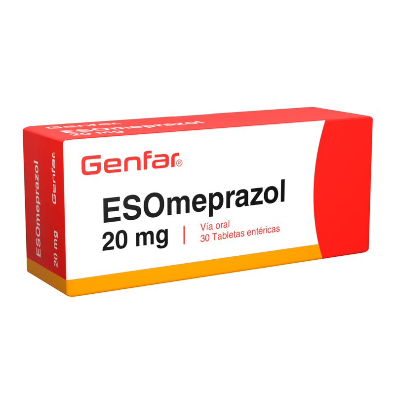 Esomeprazol 20 Mg Caja X 30 Tabletas Genfar