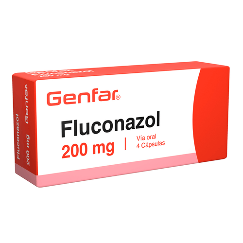 Fluconazol 200 Mg Caja X 4 Cápsulas Genfar