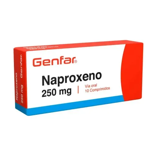 Naproxeno 250 Mg Caja X 10 Tabletas Genfar