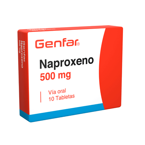 Naproxeno 500 Mg Caja X 10 Tabletas Genfar