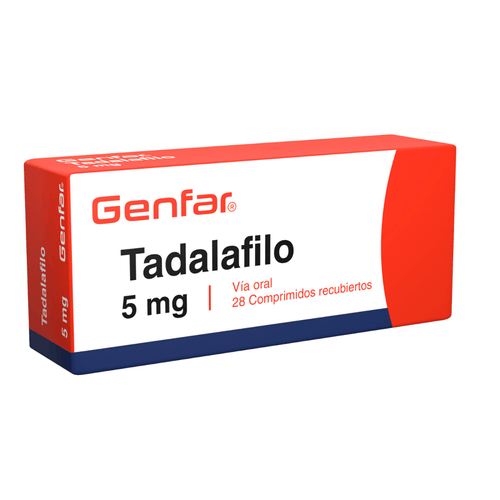 Tadalafilo 5 Mg Caja X 28 Tabletas Genfar