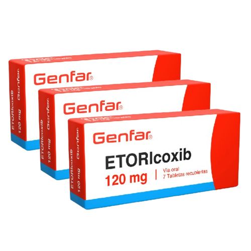Oferta Etoricoxib 120 Mg Caja X 7 Tabletas Genfar 2 + 1
