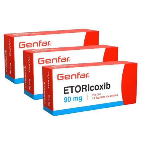 Oferta Etoricoxib 90 Mg Caja X 14 Tabletas Genfar 2 + 1