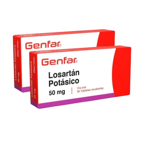 Oferta Losartan 50 Mg Caja X 30 Tabletas Genfar 1+1