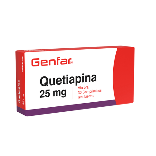 Quetiapina 25 Mg Caja X 30 Tabletas Genfar