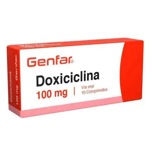 Doxiciclina 100 Mg Caja X 10 Tableta Genfar