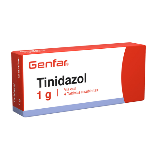 Tinidazol 1 Gr Caja X 4 Tabletas Genfar