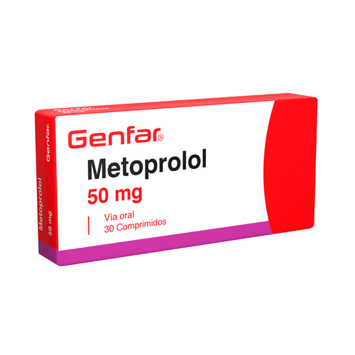 Metoprolol 50 Mg Caja X 30 Tabletas Genfar