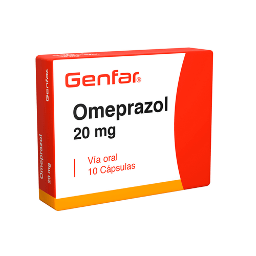 Omeprazol 20 Mg Caja X 10 Cápsulas Genfar