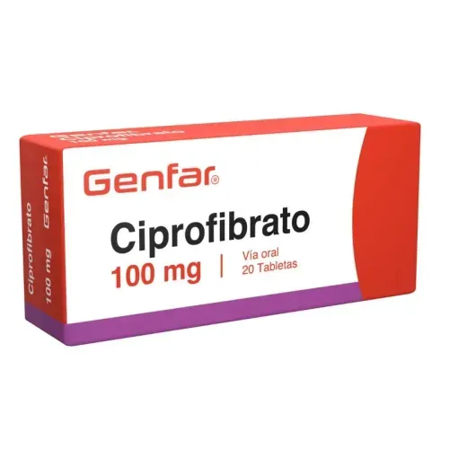 Ciprofibrato 100 Mg Caja X 20 Tabletas Genfar