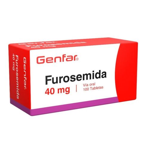 Furosemida 40 Mg Caja X 100 Tabletas Genfar