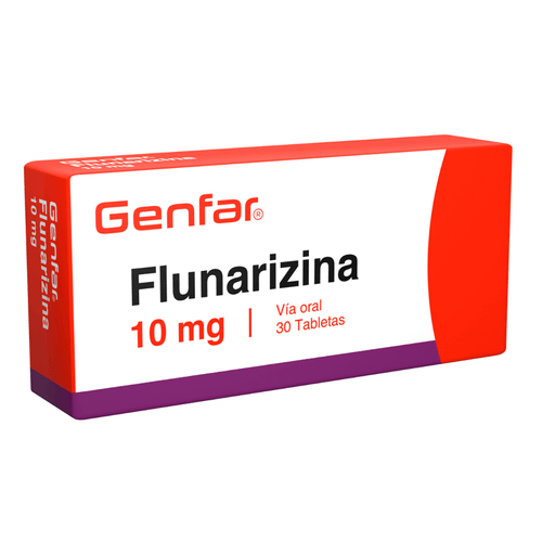 Flunarizina 10 Mg Caja X 30 Tabletas Genfar
