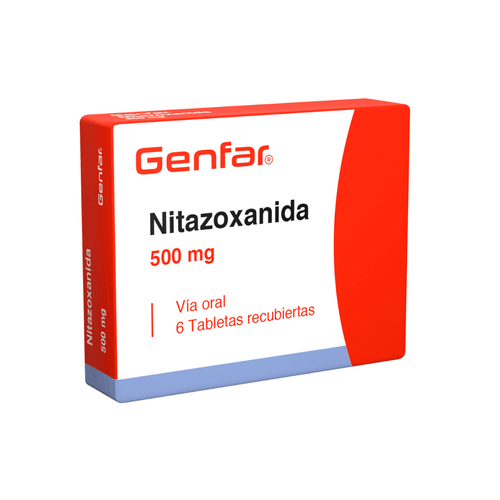 Nitazoxanida 500 Mg Caja X 6 Tabletas Genfar