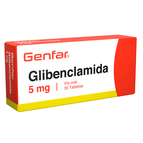 Glibenclamida 5 Mg Caja X 30 Tabletas Genfar