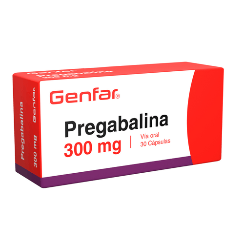 Pregabalina 300 Mg Caja X 30 Cápsulas Genfar