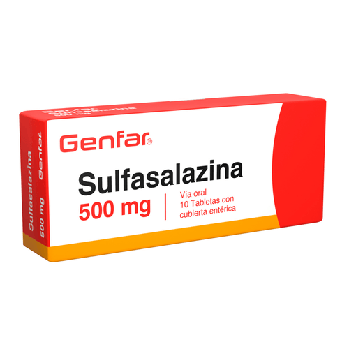 Sulfasalazina 500 Mg Caja X 10 Comprimidos Genfar