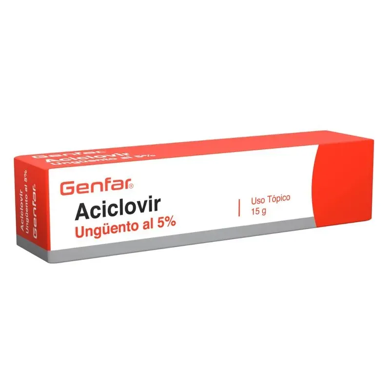 Aciclovir Ungüento 5% Tubo X 15 Gr Genfar