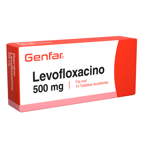 Levofloxacina 500 Mg Caja X 14 Tabletas Genfar