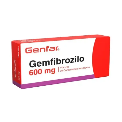Gemfibrozilo 600 Mg Caja X 30 Comprimido Genfar