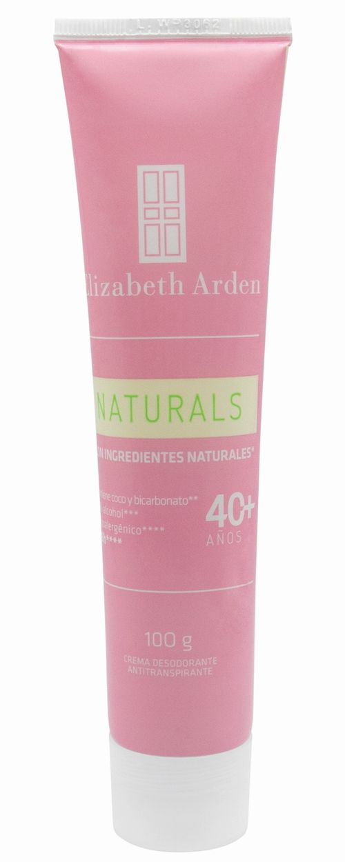 Desodorante Elizabeth Arden Naturals Crema Tubo X 100 Gr