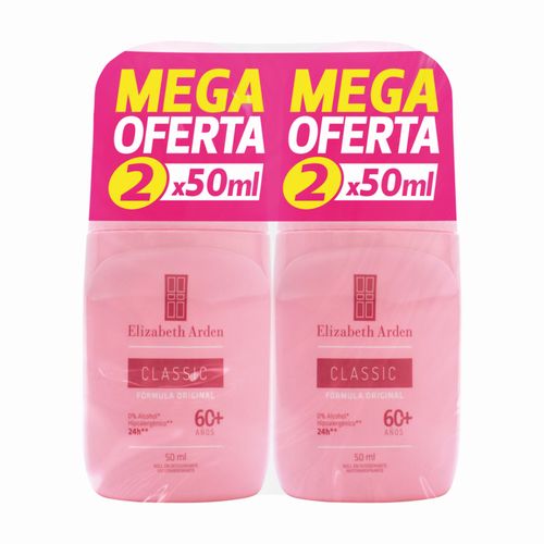 Desodorante Roll On Elizabeth Arden Classic 50 Ml X 2 Unidades Prebel