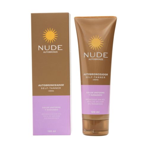 Auto Bronceador Nude Crema Frasco X 120 Ml Prebel