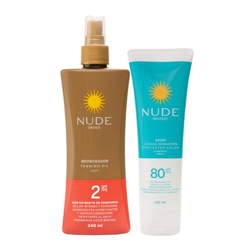 Protector Spf80 120Ml + Bronc Spf2 240Ml Prebel