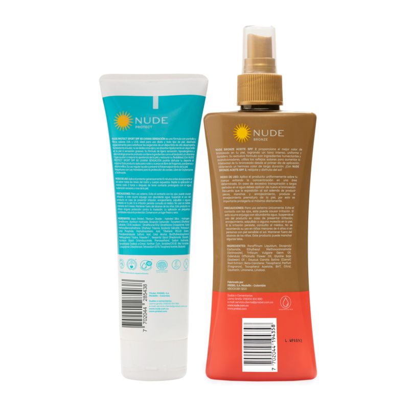 Protector Spf80 120Ml + Bronc Spf2 240Ml Prebel