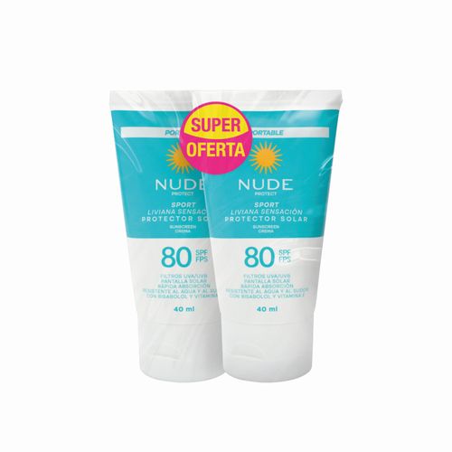 Protector Spf80 Liviana Sens 40 Ml 2 Unidades Precio Especial Prebel