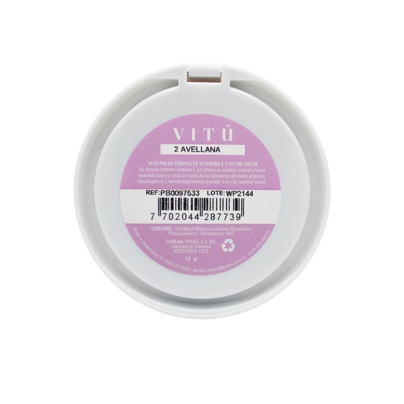 Polvo Compacto Vitú Vitamina E 2 Avella