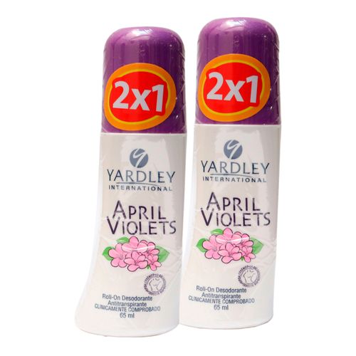 Desodorante April Violeta Roll On 165 Ml 2 Unidades Prebel