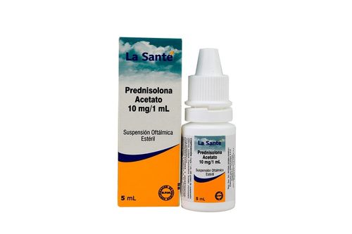 Prednisolona Acetato 10Mg/Ml Suspensión Oftálmica Frasco X 5 Ml La Santé
