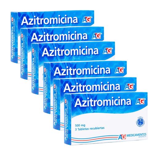 Oferta 3+3 Azitromicina 500 Mg Caja X 3 Tabletas  Ameg
