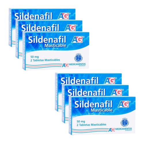Oferta 3+3 Sildenafil 50 Mg Caja X 2 Tabletas  Ameg