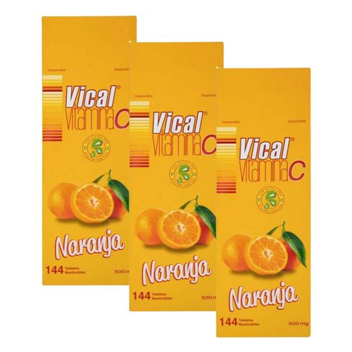 Oferta 2+1 Vitamina C 500 Mg Mandarina Caja X 144 Tabletas  Ecar